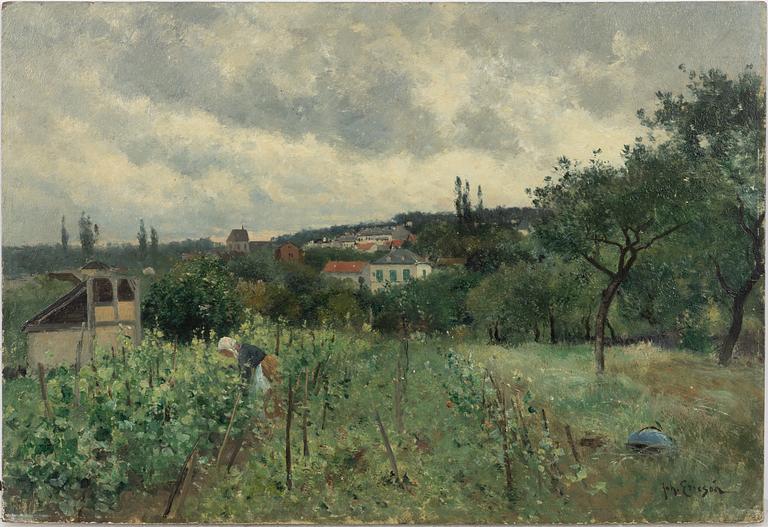 Johan Ericson, I trädgårdslandet.