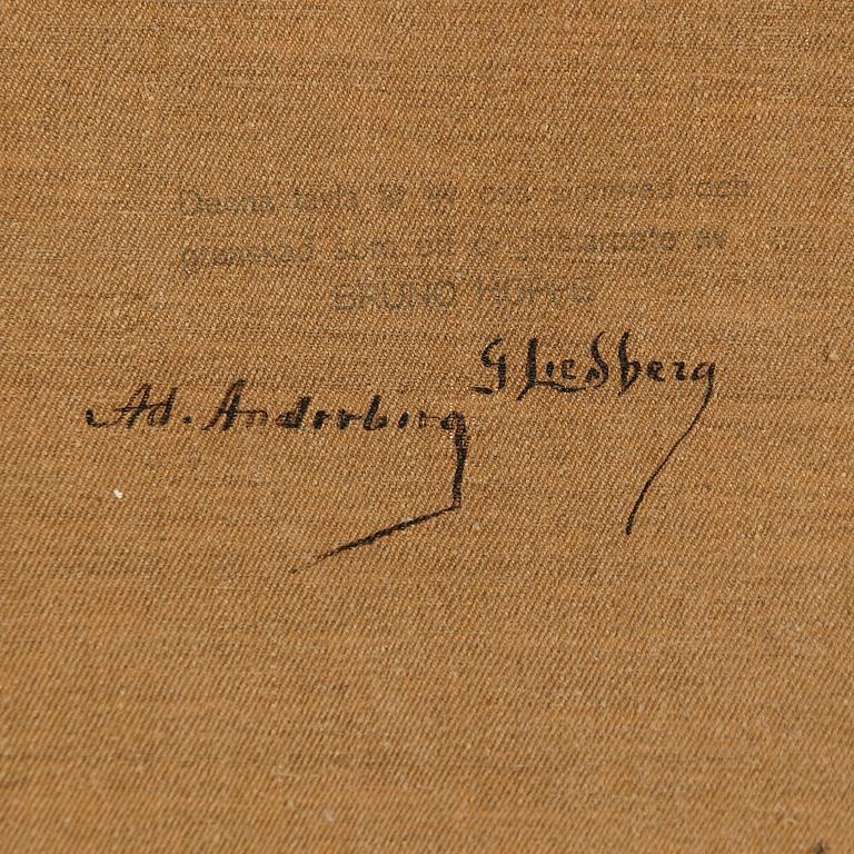 BRUNO HOPPE, tillskriven, olja på duk. Intygad a tergo.