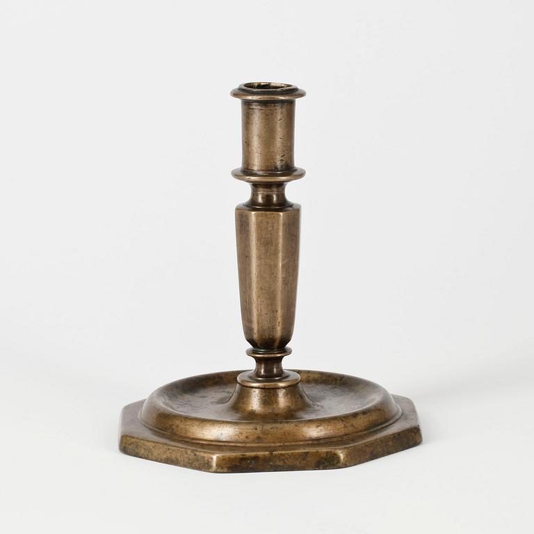 LJUSSTAKE, mässing, barock, 1600-tal.