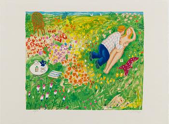 LENNART JIRLOW, lithograph in colours, signed 153/310.