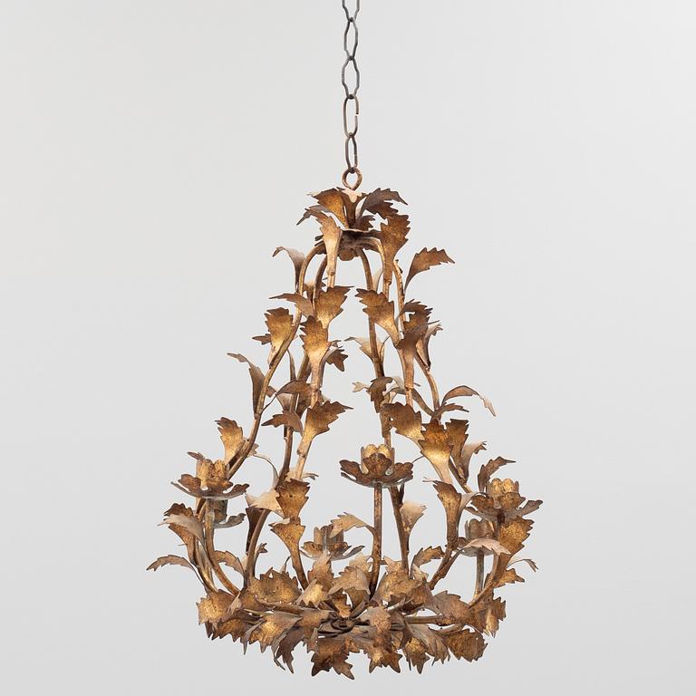 A Rococo style chandelier, second half of the 20th century.