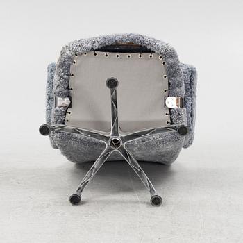 Alf Svensson, fåtöljer, ett par, "Contourett Roto", Dux.