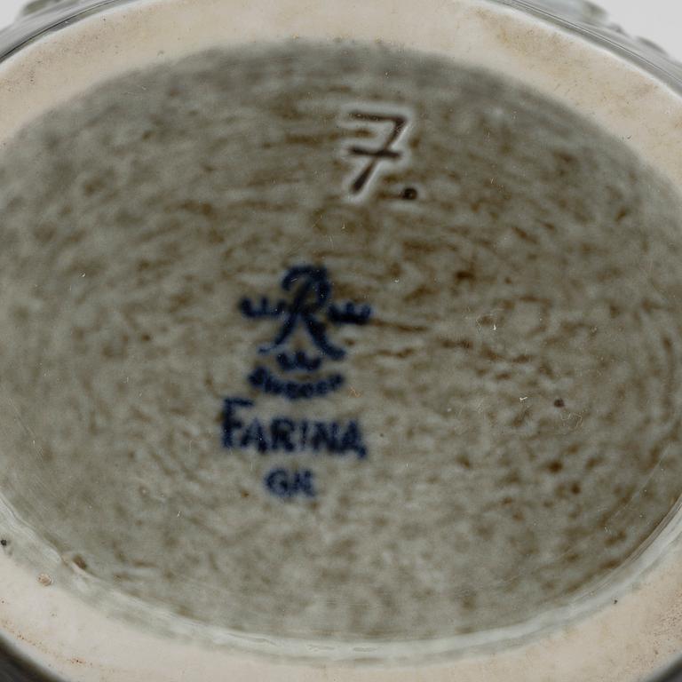 Gunnar Nylund, two stoneware vases, model 7 from the series 'Farina', Rörstrand.