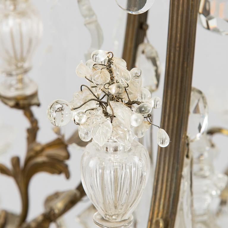 A chandelier, late 19th century.