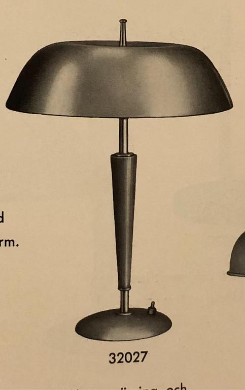 Bertil Brisborg, Bordslampa, modell 32027, Nordiska Kompaniet, 1930/40-tal.