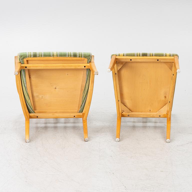 Carl Malmsten, Dining table and four plus two chairs, "Talavid", OH. Sjögren, Tranås.