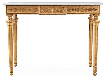 A late Gustavian late 18th century console table in the manner of P. Ljung.