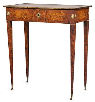 903. A Gustavian Lady's working table by A. Lundelius dated 1785.