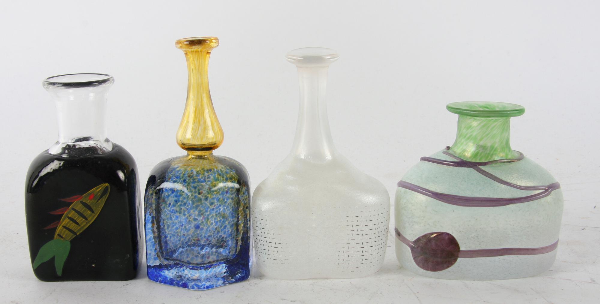 PARTI VASER, 6 st, glas, Bertil Vallien, Ulrica Hydman-Vallien, Kosta Boda.