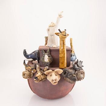 Klas-Göran Klaesson, skulptur signerad glaserat stengods.