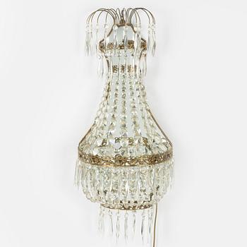 Vägglampett, gustaviansk stil, omkring 1900-talets mitt.