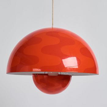 Verner Panton, a 'Flower Pot', ceiling lamp, Louis Poulsen, Denmark, 1970s.