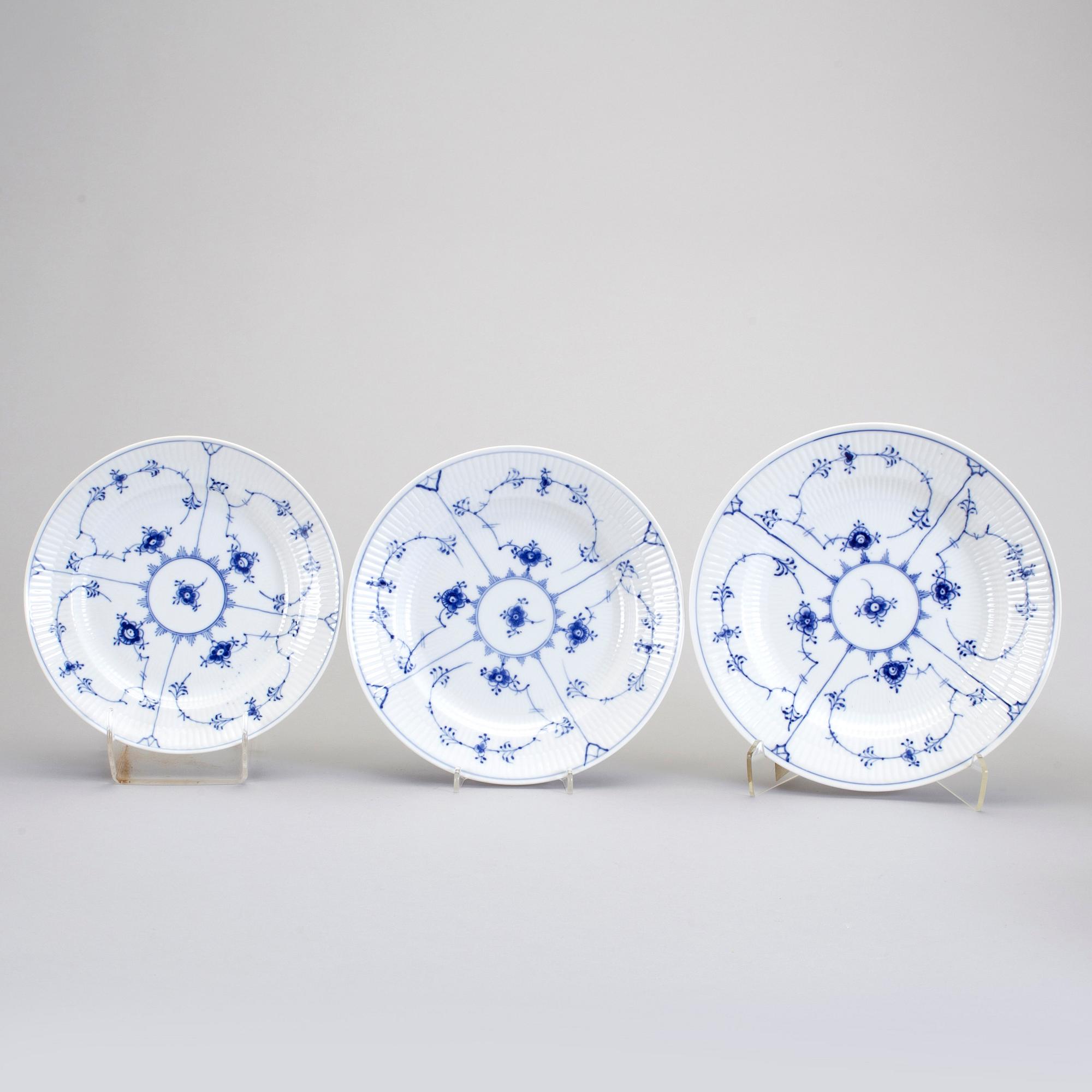 SERVISDELAR, 133 st, porslin, "Musselmalet", Royal Copenhagen, Danmark, 1900-talets andra hälft.