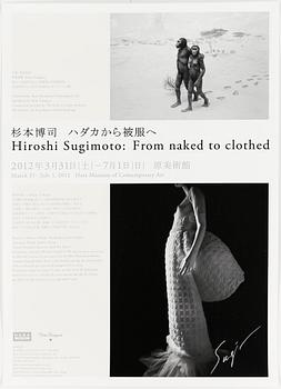 Hiroshi Sugimoto · HIROSHI SUGIMOTO, "From naked to cloth", signerad utställningsaffisch på tjockt papper, 2012.