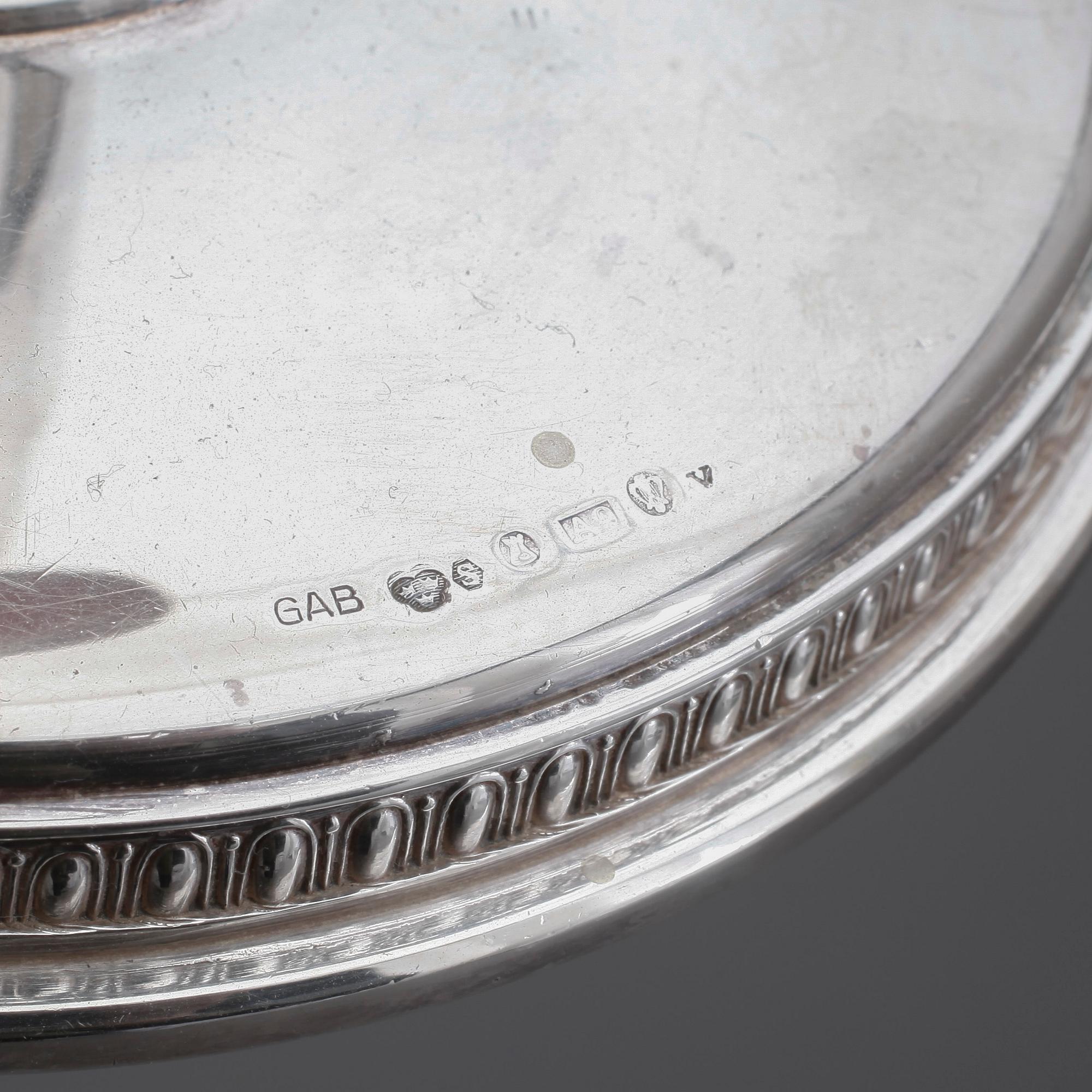 LJUSSTAKAR, ett par, silver, GAB, Stockholm, 1951, vikt ca 615 g.