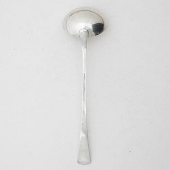 C.G. Hallberg, A silver soup ladle, model "Diana", Stockholm 1955.