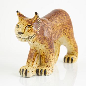 Lisa Larson, a figurine of a lynx, for Nordiska Kompaniet in collaboration with WWF, Gustavsberg.