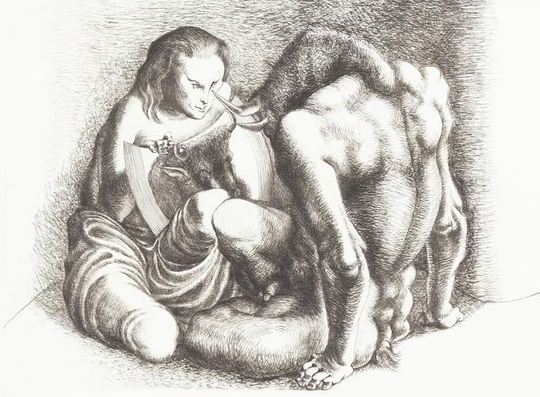 Michael Ayrton, "Minotaur", 2 pcs.