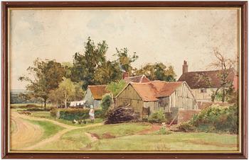 Leopold Rivers · LEOPOLD RIVERS, akvarell, tillskriven.