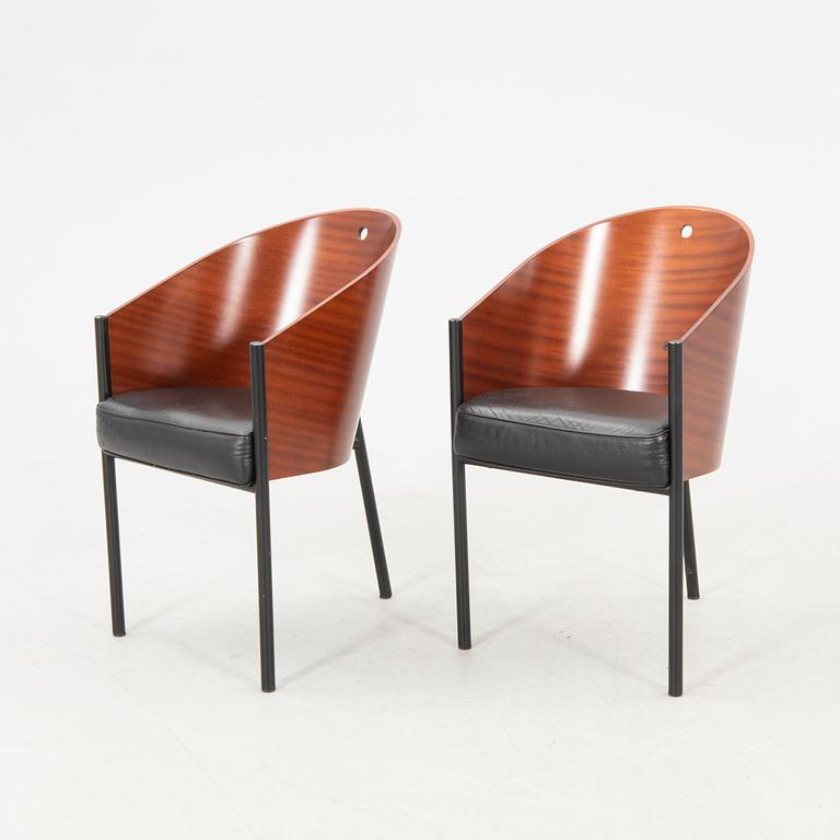 Philippe Starck, armchairs 8 pcs, "Costes", Aleph, Driade, Italy.