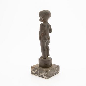Jonas Fröding, Sculpture, Boy with Flower.