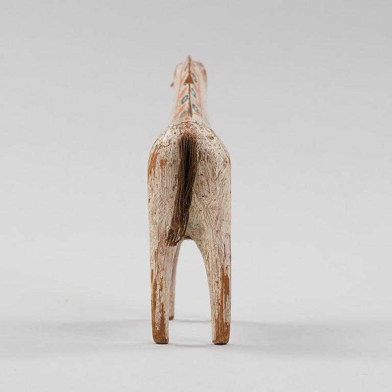 A painted swedish Dala horse Älvkarhed, Alfta, Hälsingland, 19th century.