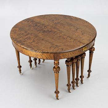 Dining table, circa 1900.