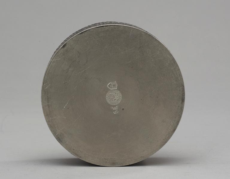 Estrid Ericson, An Estrid Ericson pewter box with cover, Firma Svenskt Tenn, Stockholm 1956.