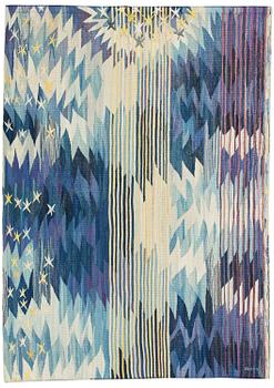 105. BARBRO NILSSON, vävd tapet, gobelängvariant, 214 x 152,5 cm, signerad BN AB MMF.