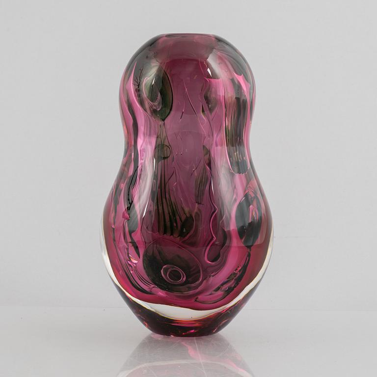 Heléne Krantz, vas, graal, unik, Orrefors, 2003.