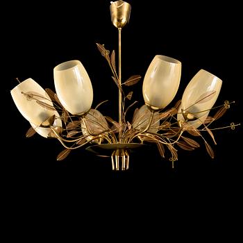 A mid-20th century '9029/8' chandelier for Taito, Finland.