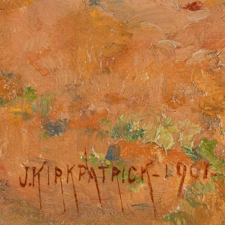 JOSEPH KIRKPATRICK, olja på duk. Signerad och daterad 1907.