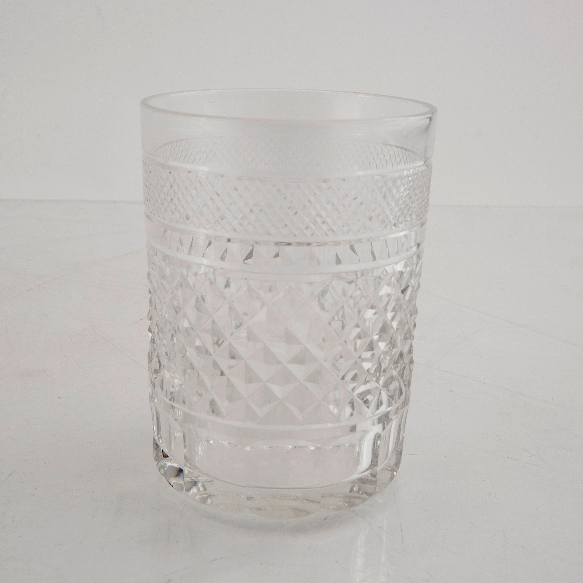 Elis Bergh, glass service Kent 36 pcs from kosta mid 1900s.