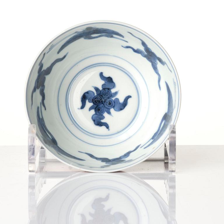 A group of five 'immortals' bowls, Meiji (1868-1912).