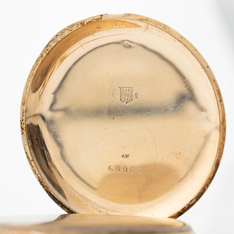 Pocket watch, hunter, 50.5 mm.