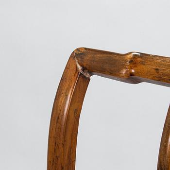 A Chinese hardwood armchair, circa 1900.