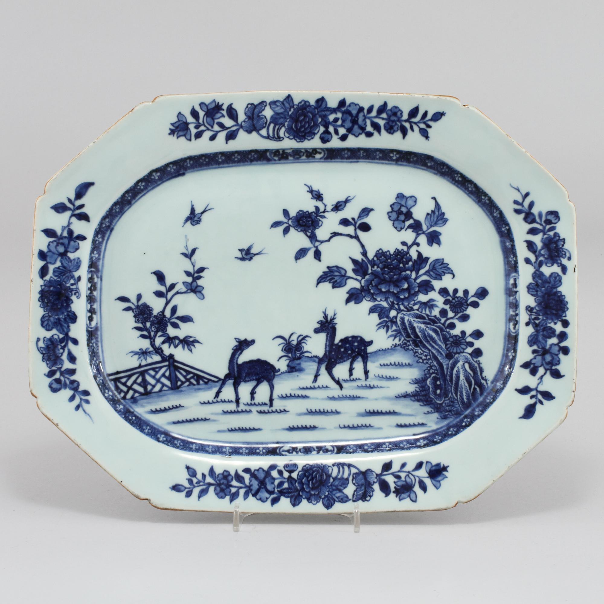 STEKFAT, porslin, Kina, 1700-tal.