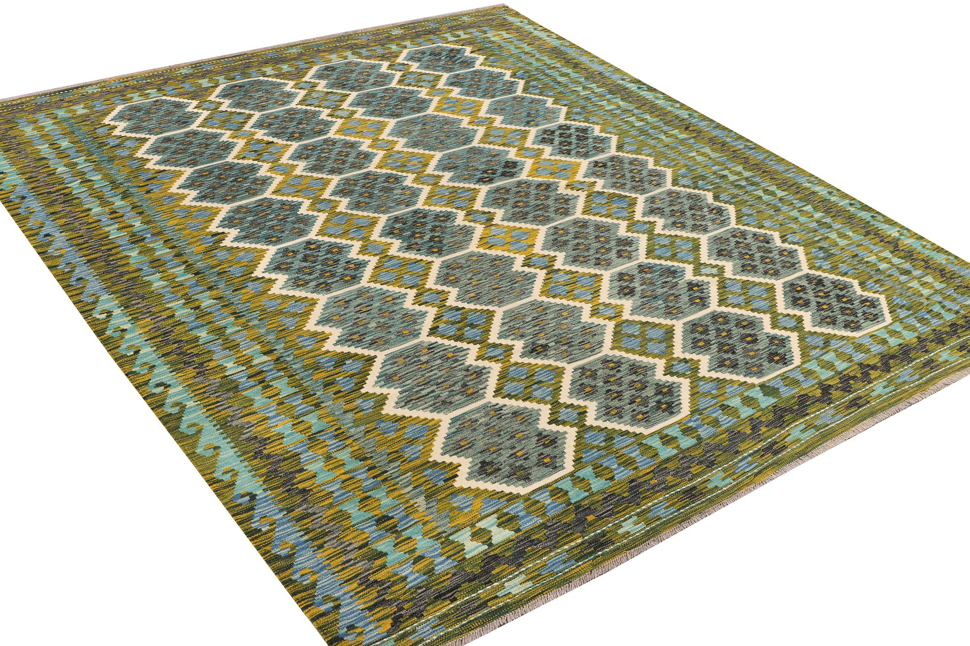 Matta, Afghansk Kelim, ca 297 x 259 cm.