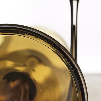 Nils Landberg, a set of three "Tulip" glass vases, Orrefors Expo.