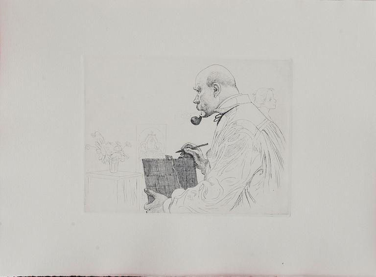 MAPP, CARL LARSSON, efter, etsningar, 6 st, osign. Tryckta 1983, från originalplåtar, numr. HC av 360-upplaga.