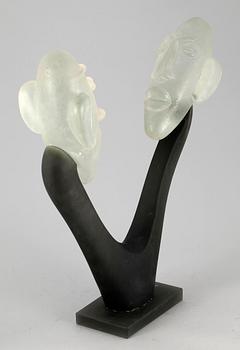 SKULPTUR, glas, trol Murano. Osign. 1900-tal.