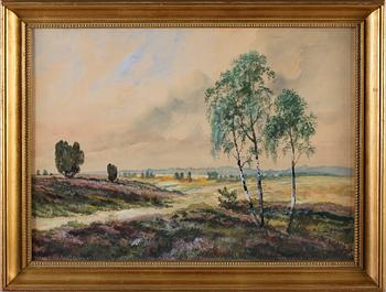 P.H JANOWITZ, akvarell, signerad.