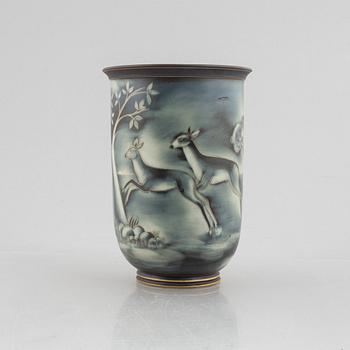Gunnar Nylund, a model 104 "Flambé" stoneware vase, Rörstrand.