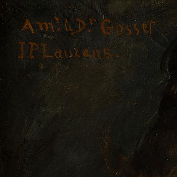 JEAN-PAUL LAURENS, oil on canvas, signed with monogram and signed J.P. Laurens.