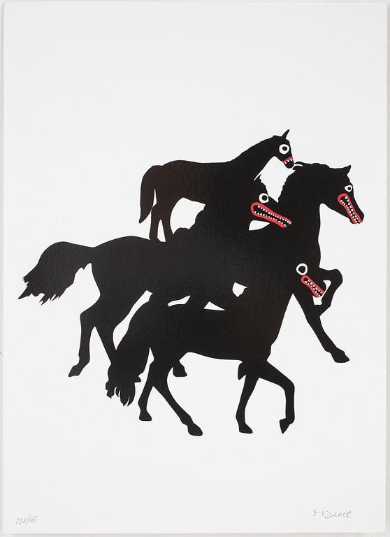 MAKODE LINDE, färglitografi, signerad och numrerad 108/165.