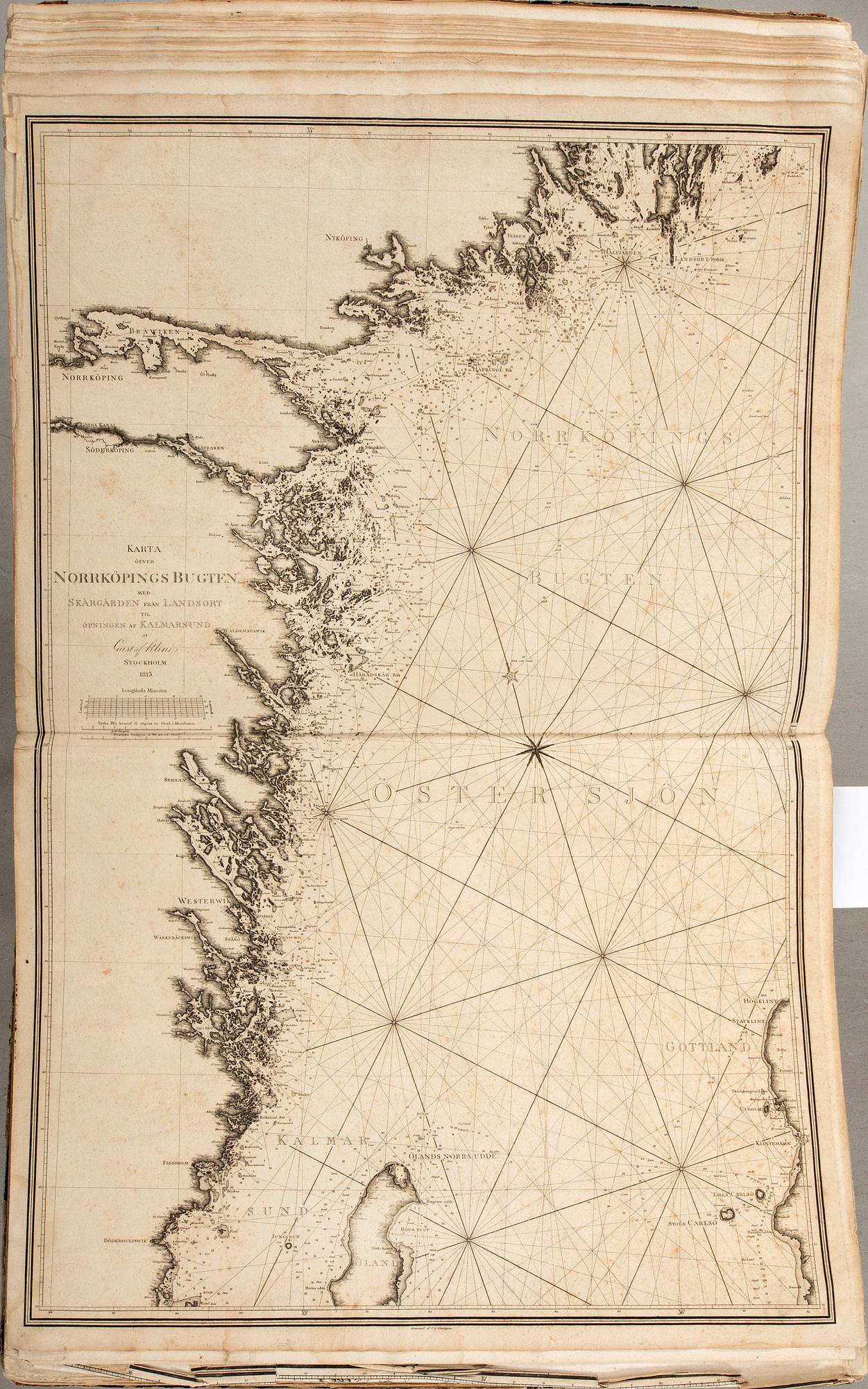 Gustaf af Klint, book, "Sweden's Maritime Atlas", 1797-1815.