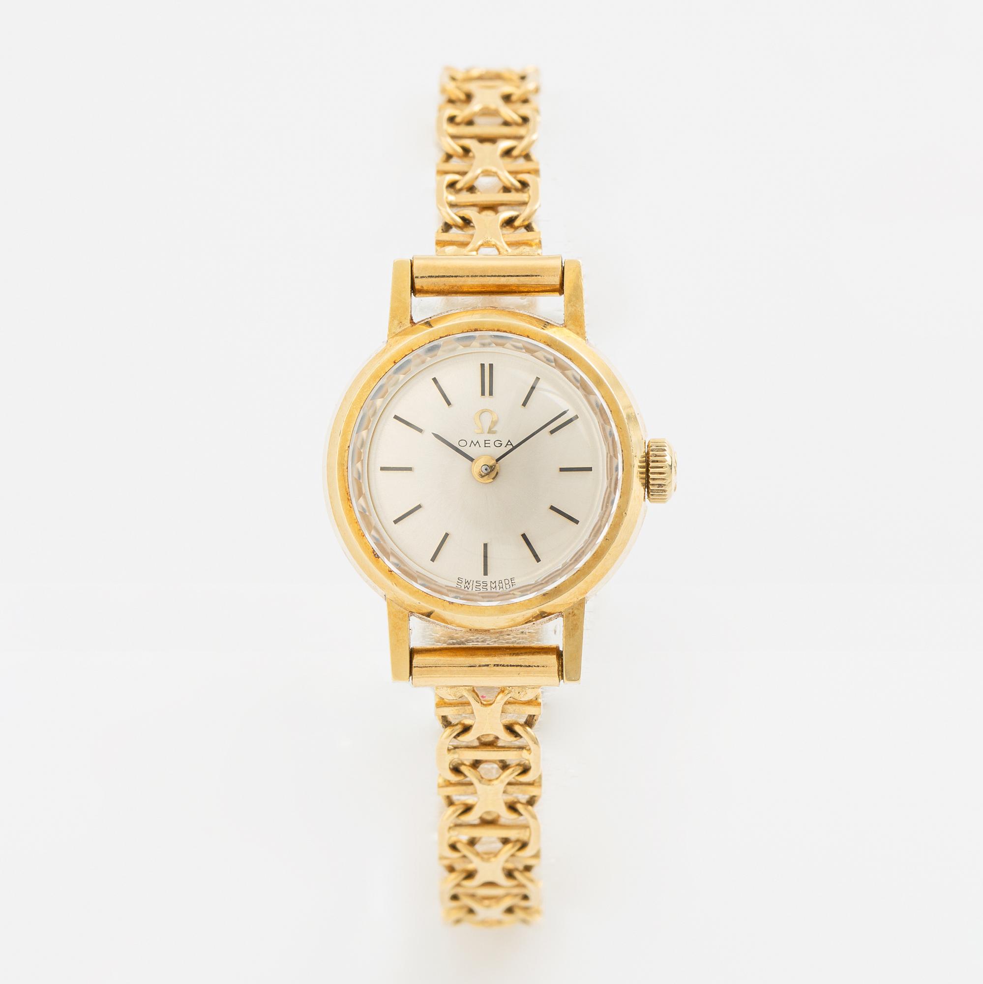 Omega, armbandsur, 19 mm.