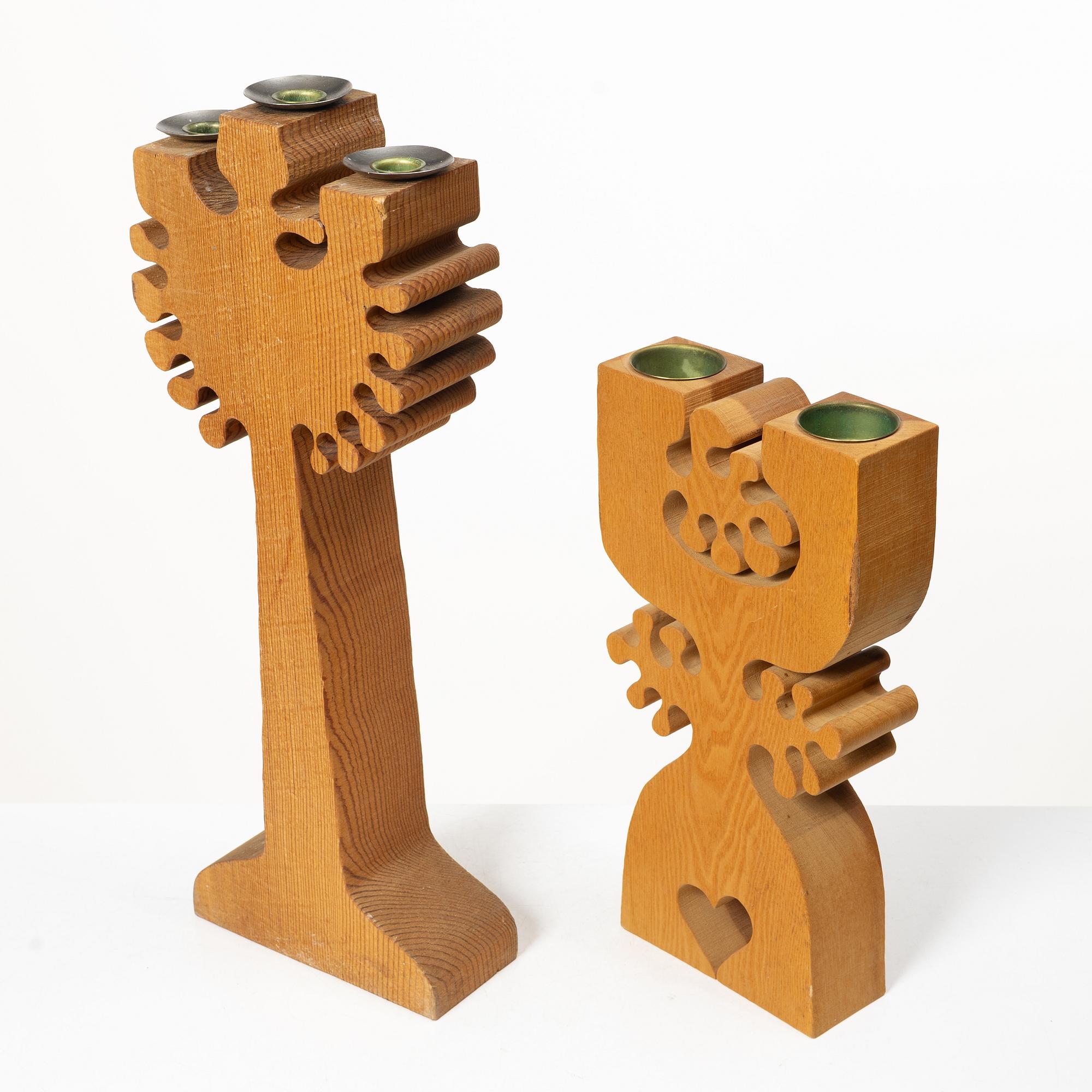 Gunnar Kanevad, Four candelabra, 1988–1993.