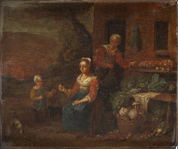 1126. David Teniers d.y Tillskriven, Grönsaksförsäljerskan.