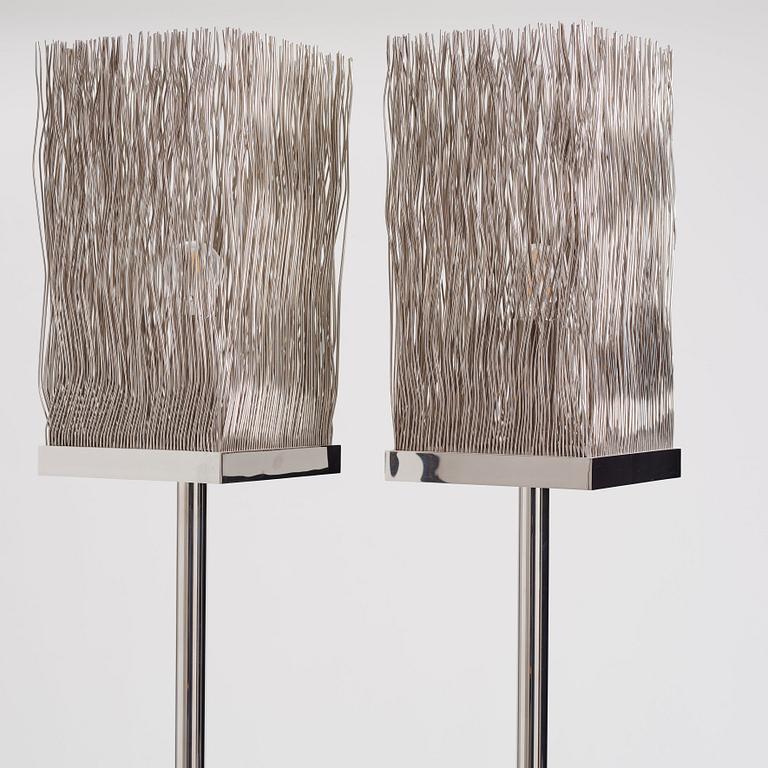 William Brand & Annet van Egmond, a pair of 'Broom' floor lamps by Brand van Egmond, post 2001.